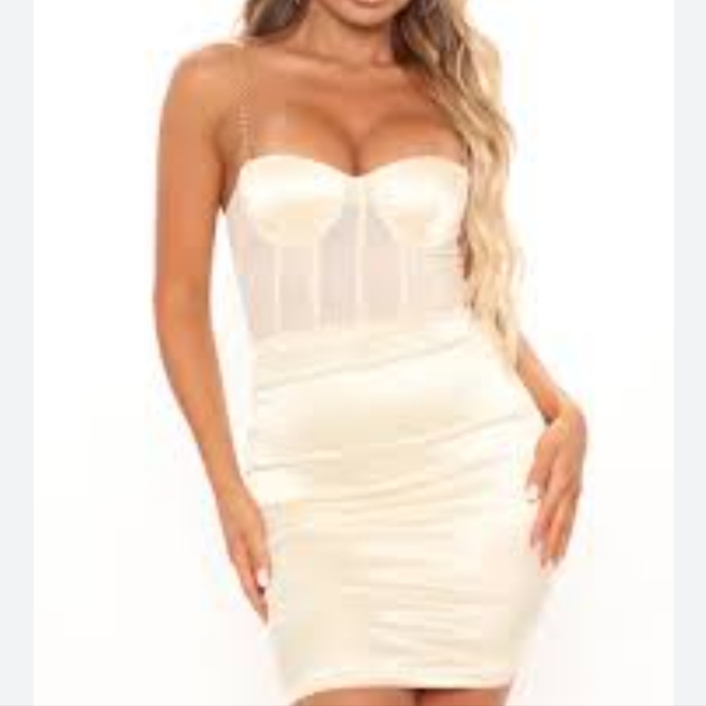 Fashion Nova Women's Sexy in Satin Mini Dress Size Large
